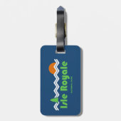 Étiquette À Bagage Parc national de l'Isle Royale Rétro (Dos Vertical)