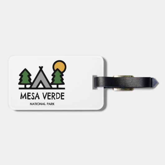 Étiquette À Bagage Parc national de Mesa Verde (Dos horizontal)