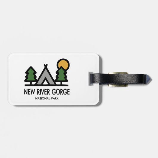 Étiquette À Bagage Parc national de River Gorge (Dos horizontal)