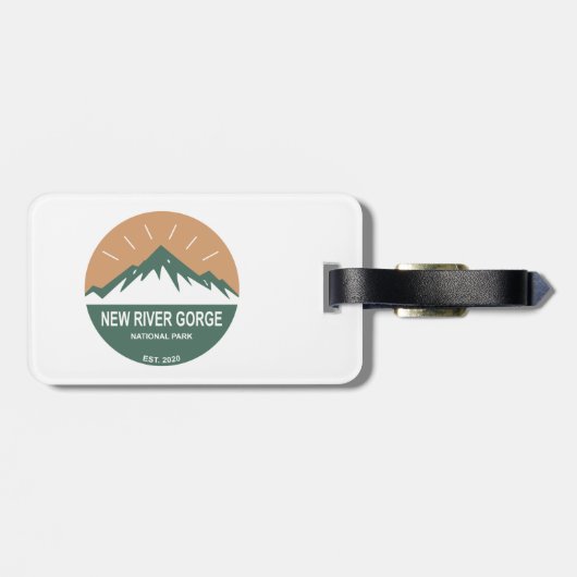 Étiquette À Bagage Parc national de River Gorge (Dos horizontal)