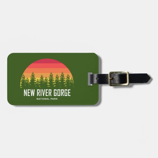 Étiquette À Bagage Parc national de River Gorge (Devant horizontal)