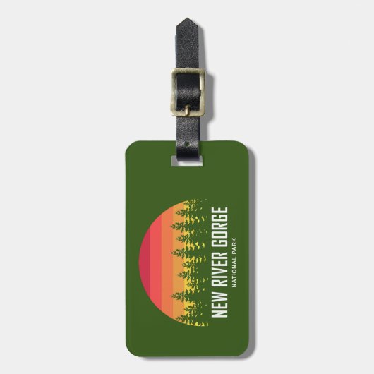 Étiquette À Bagage Parc national de River Gorge (Devant Vertical)
