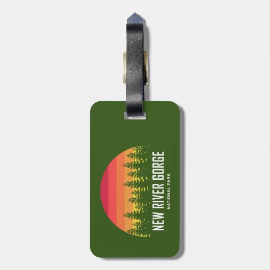 Étiquette À Bagage Parc national de River Gorge (Dos Vertical)