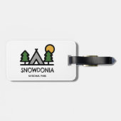 Étiquette À Bagage Parc national de Snowdonia (Dos horizontal)