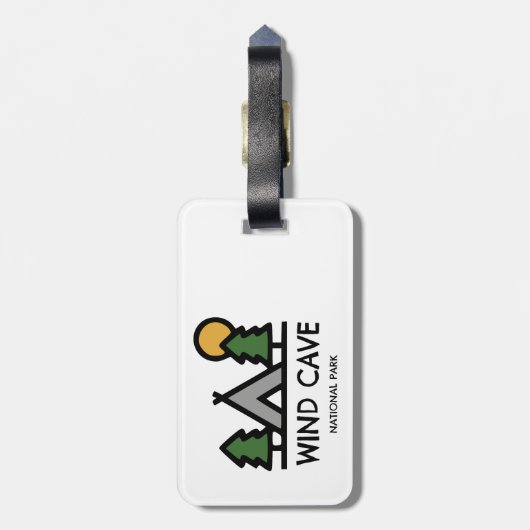 Étiquette À Bagage Parc national de Wind Cave (Dos Vertical)