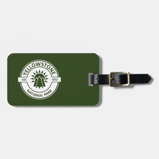 Étiquette À Bagage Parc national de Yellowstone (Devant horizontal)