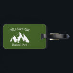 Étiquette À Bagage Parc national de Yellowstone<br><div class="desc">Si vous n'avez jamais été,  eh bien... allez maintenant. La faune,  l'éloignement,  les montagnes,  les geysers,  le lac. C'est le Parc National original,  et toujours le meilleur. Montre ton amour pour Yellowstone.</div>