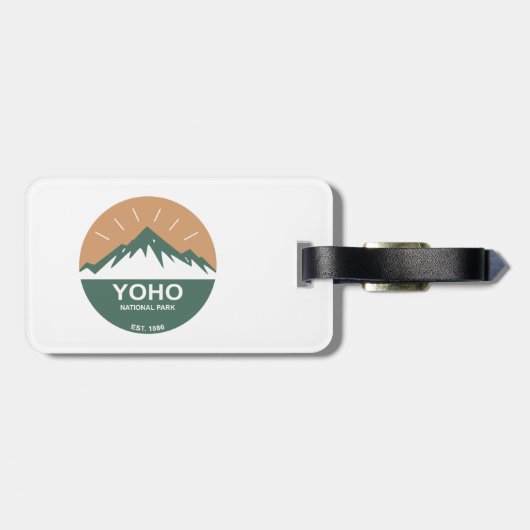 Étiquette À Bagage Parc national de Yoho (Dos horizontal)