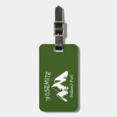 Étiquette À Bagage Parc national de Yosemite (Devant Vertical)