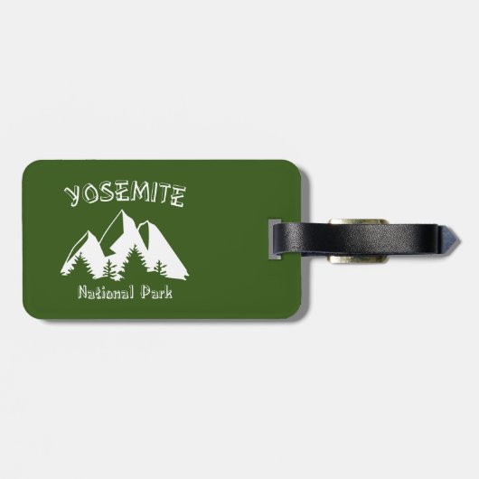 Étiquette À Bagage Parc national de Yosemite (Dos horizontal)