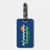 Étiquette À Bagage Parc national de Yosemite Rétro (Dos Vertical)