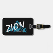 Étiquette À Bagage Parc national de Zion Monts Utah (Devant horizontal)