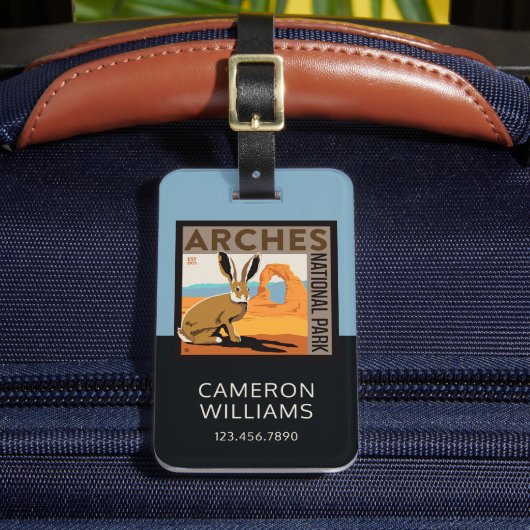 Étiquette À Bagage Parc national des Arches, Utah | Jacklapin (Insitu Rectoal 2)