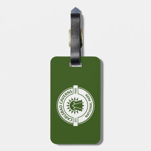 Étiquette À Bagage Parc national des Cavernes Carlsbad (Dos Vertical)