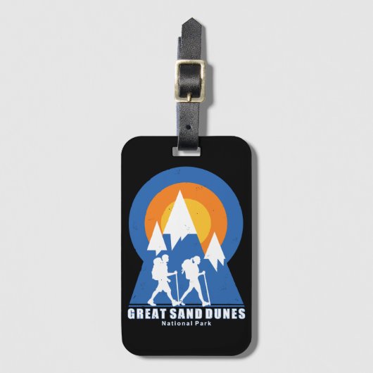 Étiquette À Bagage Parc national des Dunes de sable (Devant Vertical)