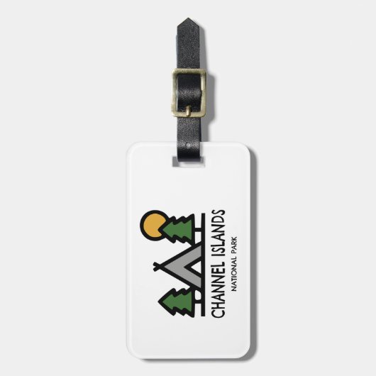 Étiquette À Bagage Parc national des îles Channel (Devant Vertical)