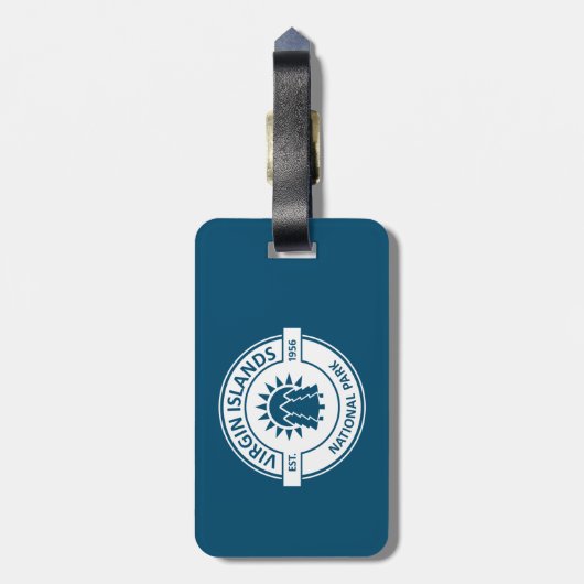 Étiquette À Bagage Parc national des Îles Vierges Sun Trees (Dos Vertical)