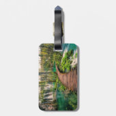 Étiquette À Bagage Parc national des Lacs Plitvice Croatie stylisé (Dos Vertical)