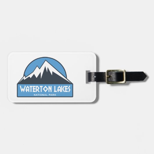Étiquette À Bagage Parc national des Lacs-Waterton (Devant horizontal)