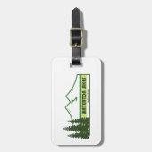 Étiquette À Bagage Parc national des Lacs-Waterton Grandes vertes (Devant Vertical)
