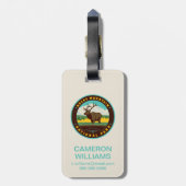 Étiquette À Bagage Parc national des Rocheuses (Dos Vertical)