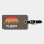 Étiquette À Bagage Parc national des sources chaudes (Devant horizontal)