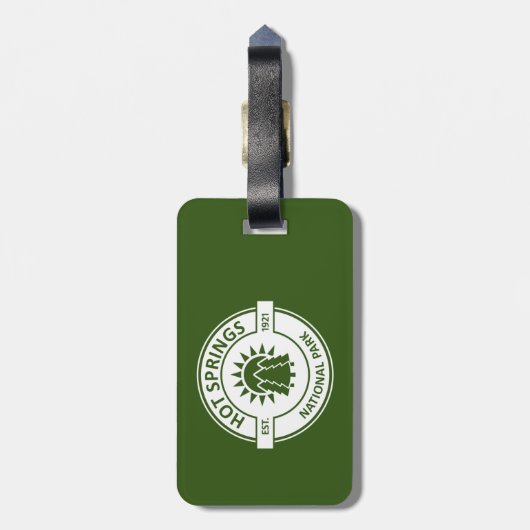 Étiquette À Bagage Parc national des sources chaudes (Dos Vertical)