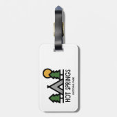 Étiquette À Bagage Parc national des sources chaudes (Dos Vertical)