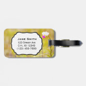 Étiquette À Bagage Parc national des volcans d'orchidées tropicales d (Dos horizontal)