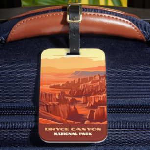 Étiquette À Bagage Parc national du Bryce Canyon Montagnes Utah