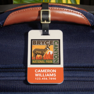 Étiquette À Bagage Parc national du Bryce Canyon Utah