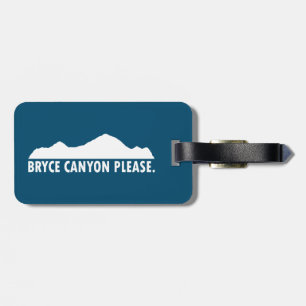 Étiquette À Bagage Parc national du Canyon Bryce S'il vous plaît