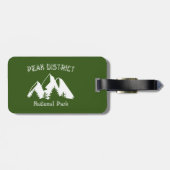 Étiquette À Bagage Parc national du district de Peak (Dos horizontal)