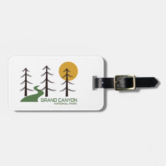 Étiquette À Bagage Parc national du Grand Canyon (Devant horizontal)