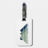 Étiquette À Bagage Parc national du Grand Canyon Mountain Sun (Dos Vertical)