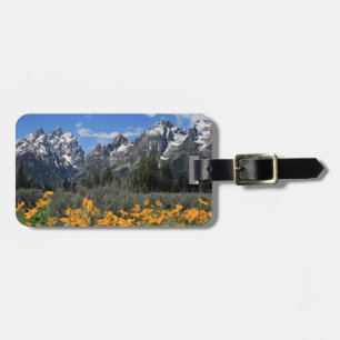 Étiquette À Bagage Parc national du Grand Teton Fleurs de printemps