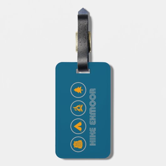 Étiquette À Bagage Parc national Exmoor Randonnée (Dos Vertical)
