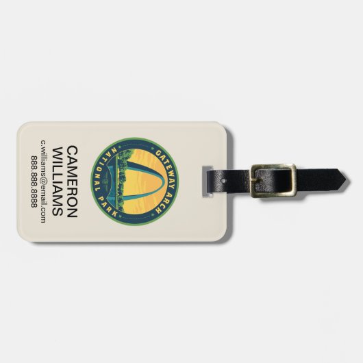 Étiquette À Bagage Parc national Gateway Arch (Devant horizontal)