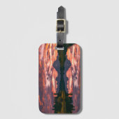 Étiquette À Bagage Parc national grand de Teton, Wyoming (Devant Vertical)