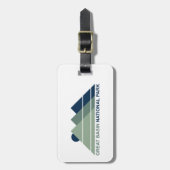 Étiquette À Bagage Parc national Great Basin Mountain Sun (Devant Vertical)