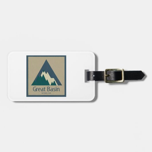 Étiquette À Bagage Parc national Great Basin Rustic (Devant horizontal)