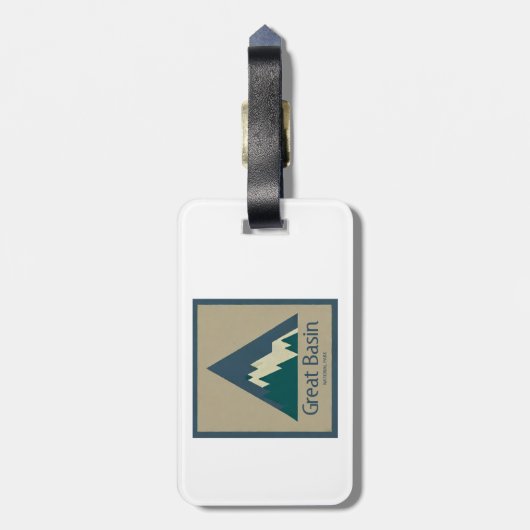 Étiquette À Bagage Parc national Great Basin Rustic (Dos Vertical)