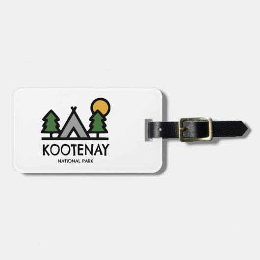 Étiquette À Bagage Parc national Kootenay (Devant horizontal)