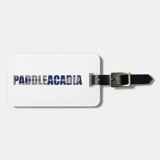 Étiquette À Bagage Parc national Paddle Acadia Kayaking Maine (Devant horizontal)