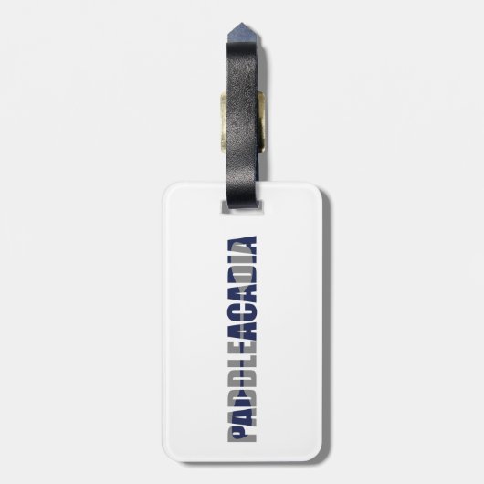 Étiquette À Bagage Parc national Paddle Acadia Kayaking Maine (Dos Vertical)