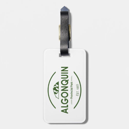 Étiquette À Bagage Parc provincial Algonquin (Dos Vertical)