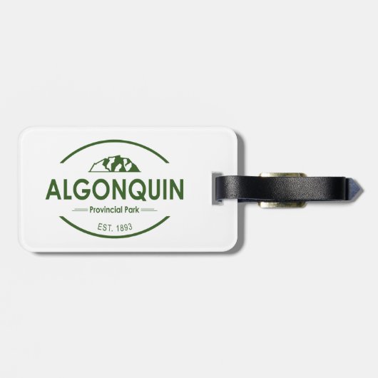 Étiquette À Bagage Parc provincial Algonquin (Dos horizontal)