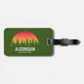 Étiquette À Bagage Parc provincial Algonquin (Dos horizontal)