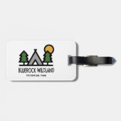 Étiquette À Bagage Parc provincial Bluerock Wildland (Dos horizontal)