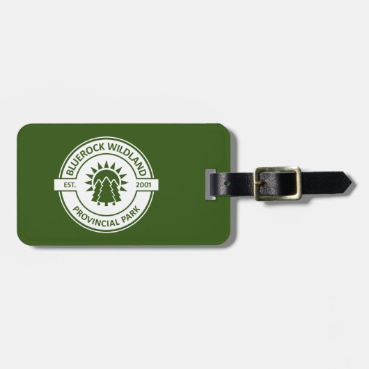 Étiquette À Bagage Parc provincial Bluerock Wildland Sun Trees (Devant horizontal)